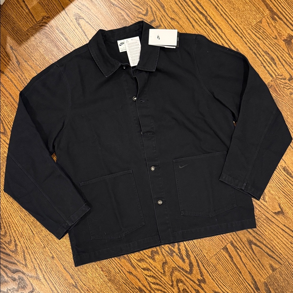 NWT Nike Black Canvas Chore Coat